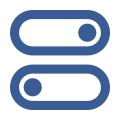Toggle switches icon